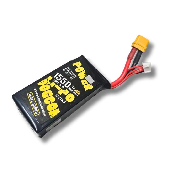 DOGCOM 1550mAh 150C 3S 11.1V UCELL Lipo Battery