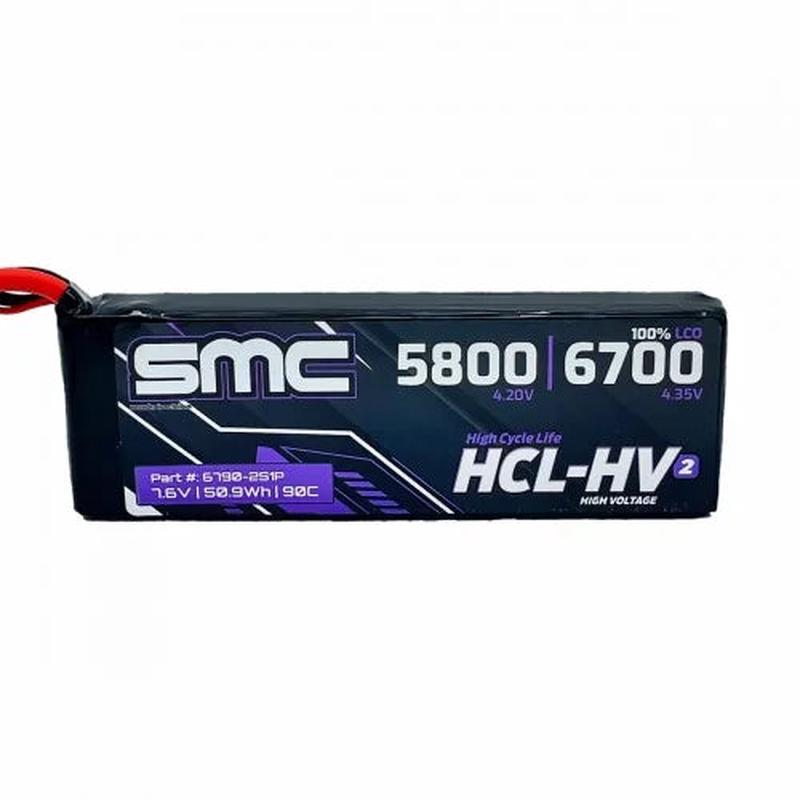 SMC HCL-HV2 Flight 7.4V/2S-6700mAh-90C LiPo Battery
