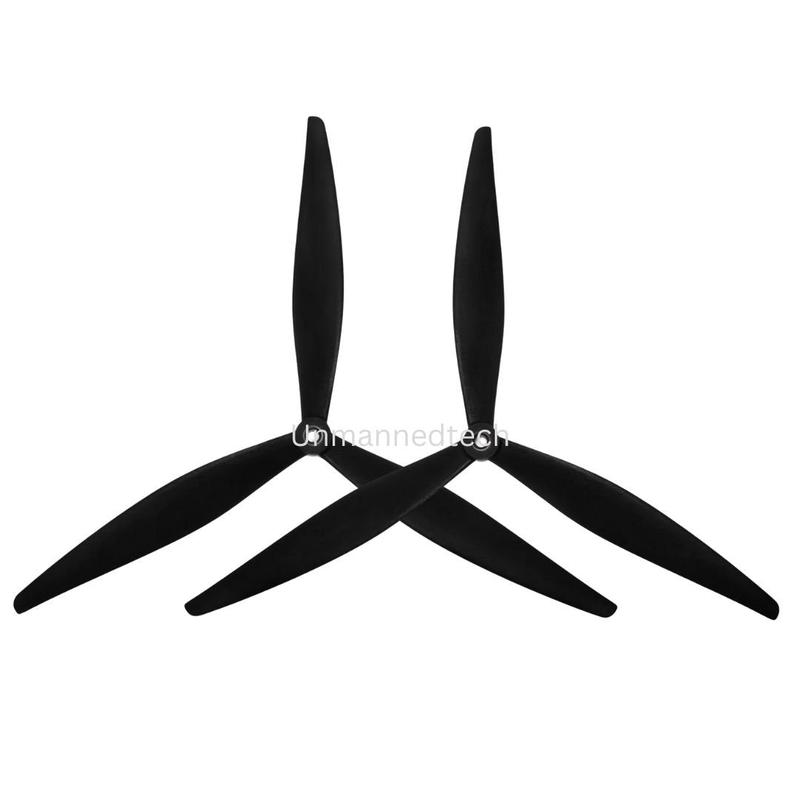 HQProp MacroQuad 13X8X3 (1CW+1CCW) Black-Glass Fiber Reinforced Nylon
