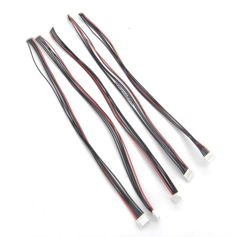 Male JST-GH 1.25 6 pin connectors to JST-GH 1.25 6 pin connectors - Pack of 5