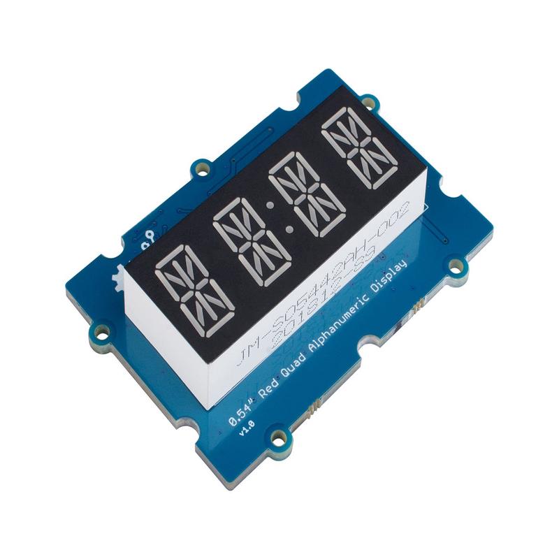 Grove - 0.54 Red Quad Alphanumeric Display