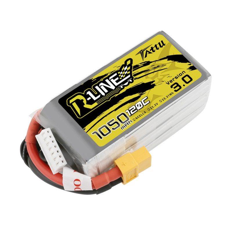 Tattu R-Line 3.0 1050mAh 120C 22.2V 6S1P Lipo Battery Pack
