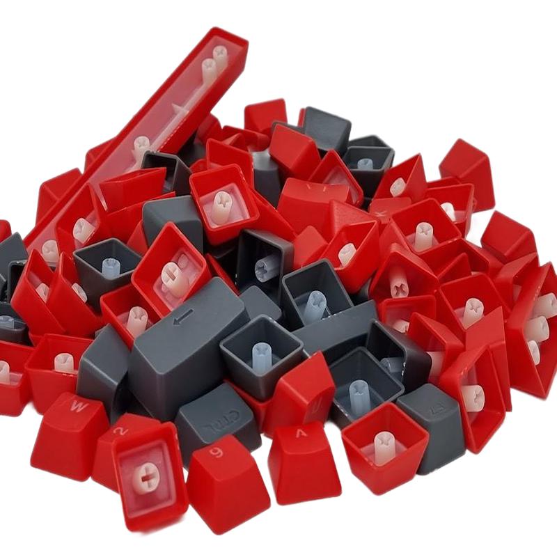 ABS Keycaps Full Size Red&Charcoal