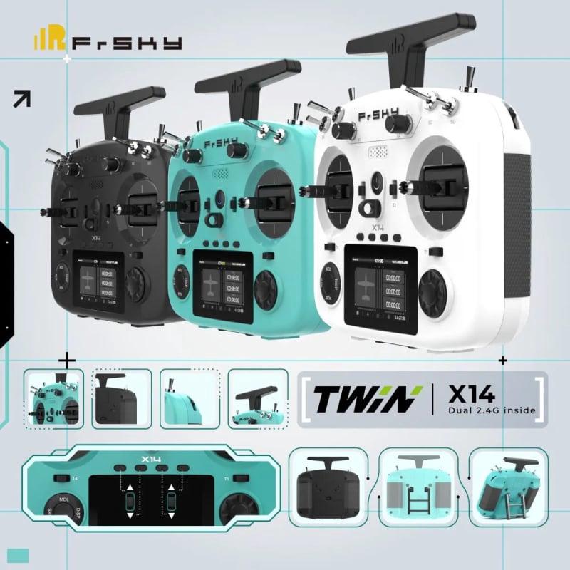 FrSky Twin X14S EU Dual 2.4G Mode 2 Radio Control (with Battery)