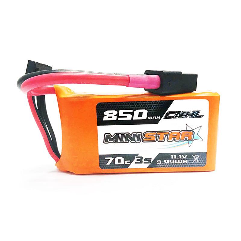 CNHL MiniStar 850mAh 11.1V 3S 70C Lipo Battery (XT60)