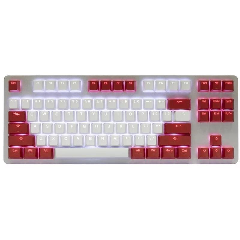 Tai-Hao PBT Backlit 114 keys Double Shot Keycaps - Red Alarm