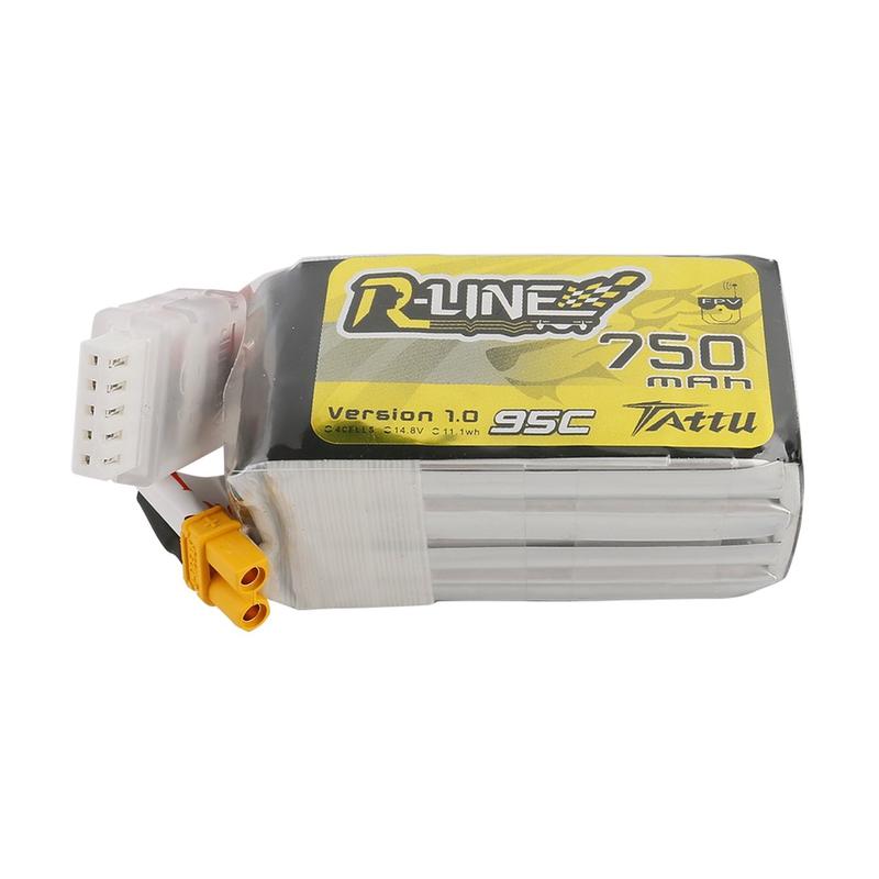 Tattu 750mAh 14.8V 95C 4S1P Lipo Battery Pack