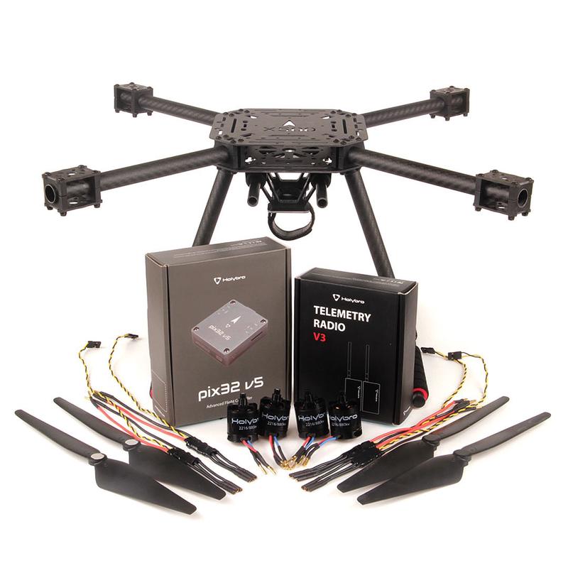 Holybro X500 Hacker Drone Kit /w Pix32 V5, 433Mhz Telemetry