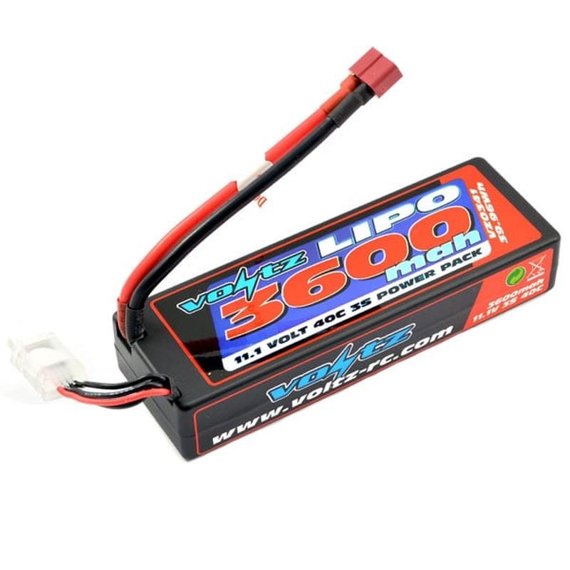 Voltz 3600mAh 3s 11.1V 40C Hardcase Lipo (Low Profile)