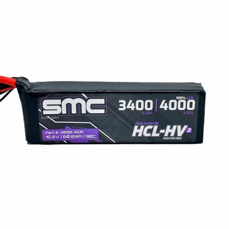 SMC HCL-HV2 Flight 15.2V/4S-4000mAh-90C LiPo Battery