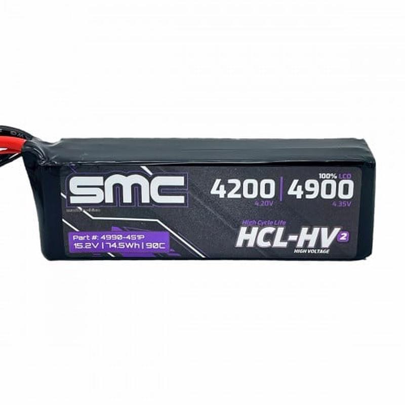 HCL-HV2 Flight 15.2V/4S-4900mAh-90C LiPo Battery