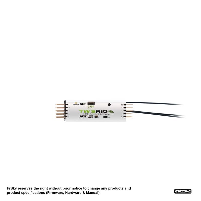 FrSky TWIN SR10 Receiver with Advanced Stabilization