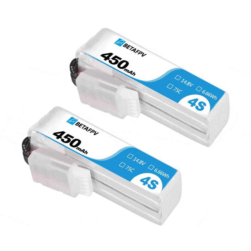 BetaFPV 450mAh 4S 75C Lipo Battery (2pcs)