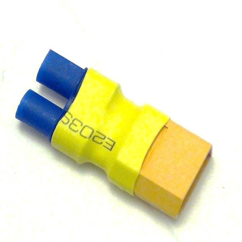 Male XT60 to female EC3 connector (Pack of 2)