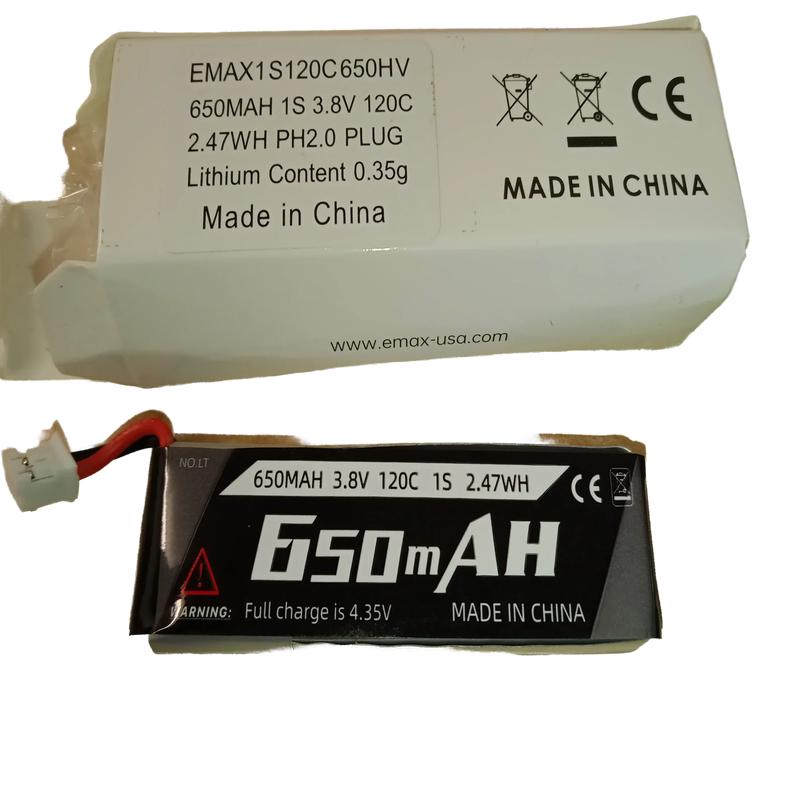 Emax 1S HV 650Mah Battery PH2.0