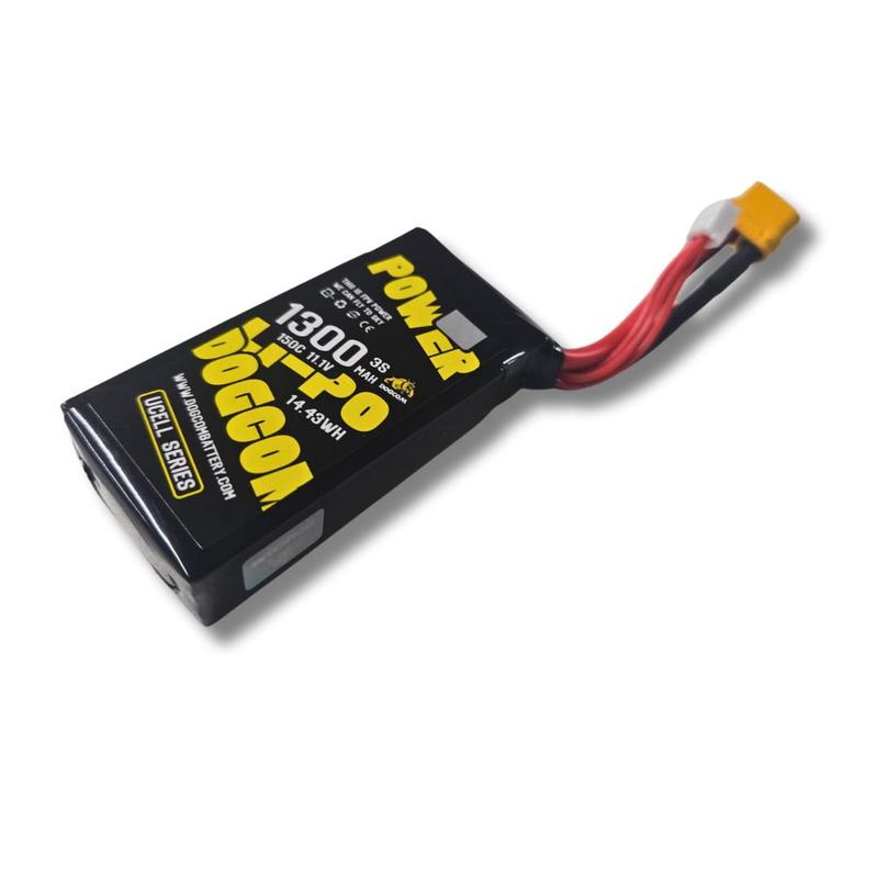 DOGCOM 1300mAh 150C 3S 11.1V UCELL Lipo Battery