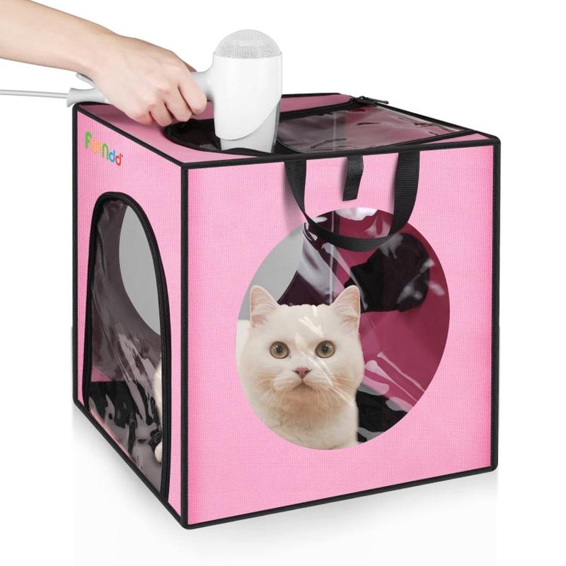 FUNADD Pet Bath Drying Box Portable Folding Dryer Cage, Suitable for Pets up to 5kg