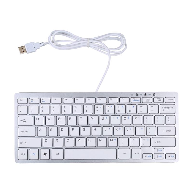450 78 Keys Ultra-thin USB Wired Keyboard