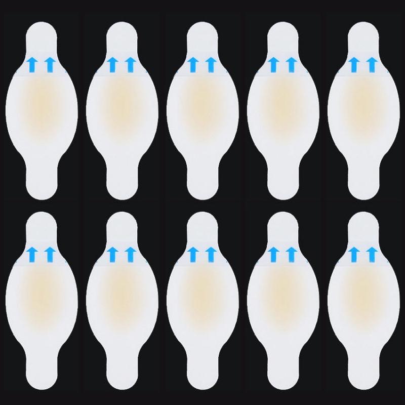 10 PCS Foot Care Skin Hydrogel Analgesic Plaster Blisters Slip Heel Protector Size: 28x69cm