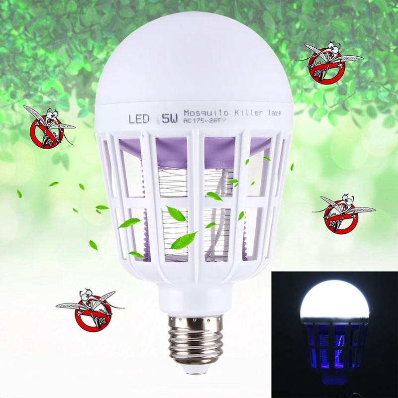 Fly Pest Insects Reject Zapper LED Ball Steep Light, AC 175-265V