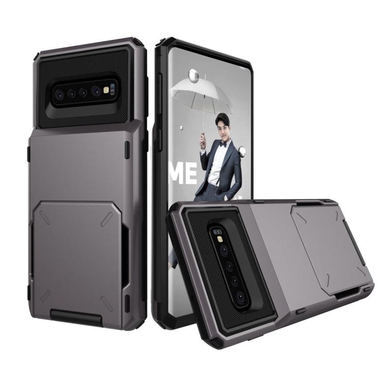 Shockproof TPU + PC Protective Case for Galaxy S10, with Card Slot