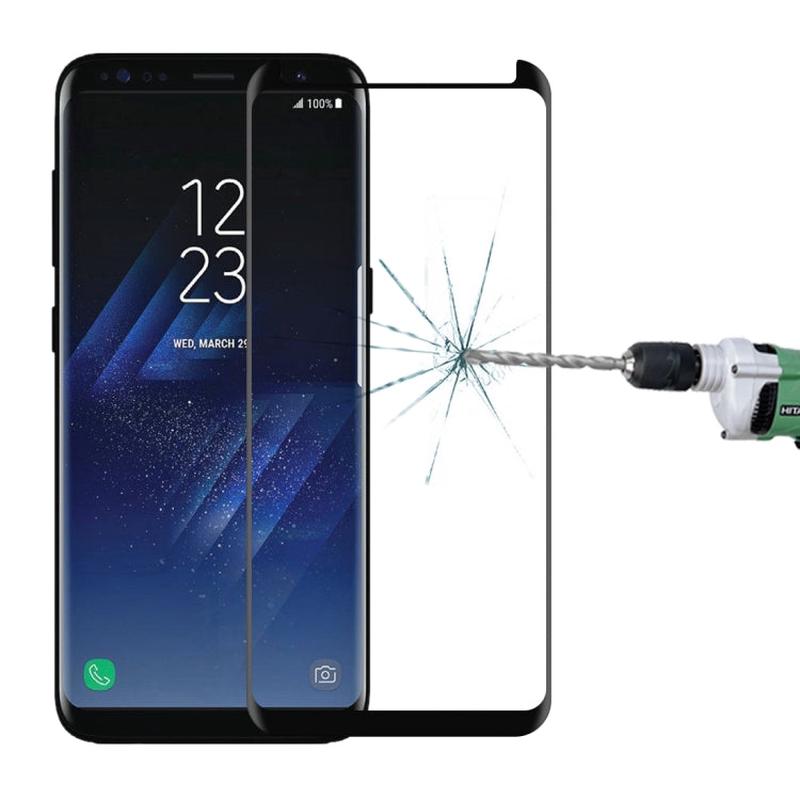 Full Glue Full Screen Curved Case Friendly Tempered Glass Film For Galaxy S8 / G950