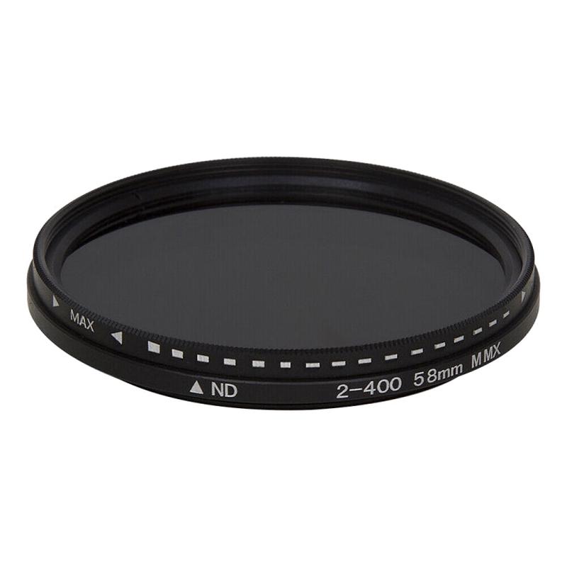 58mm ND Fader Neutral Density Adjustable Variable Filter ND 2 to ND 400 Filter