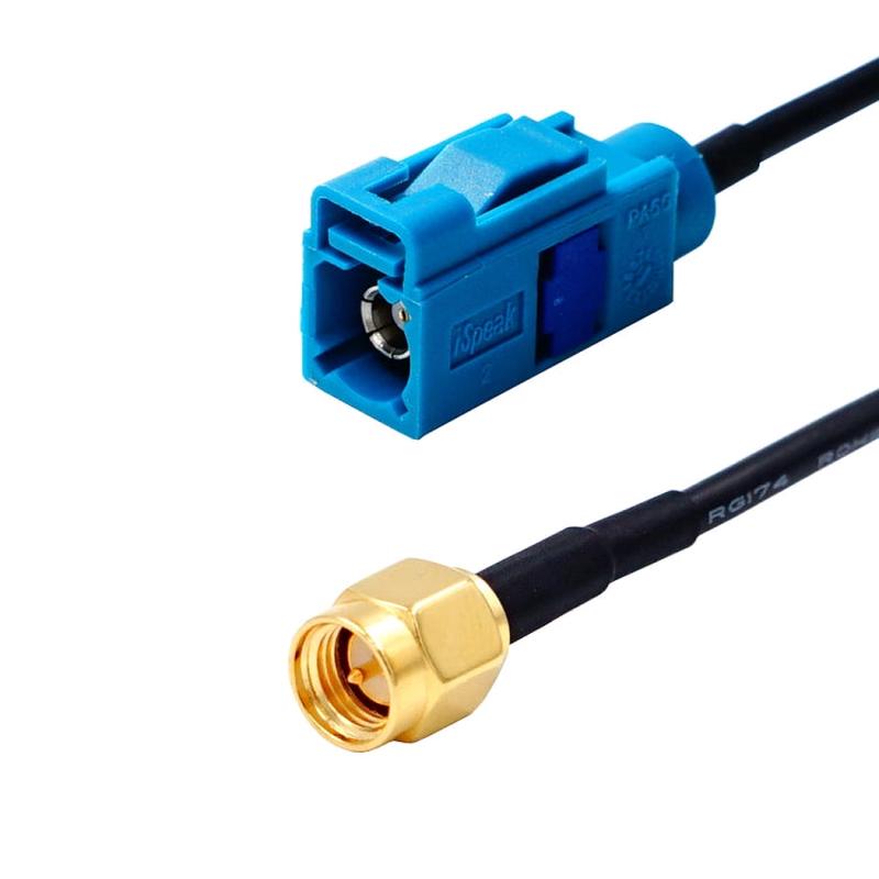 Fakra Z Female to SMA Male Connector Adapter Cable / Connector Antenna