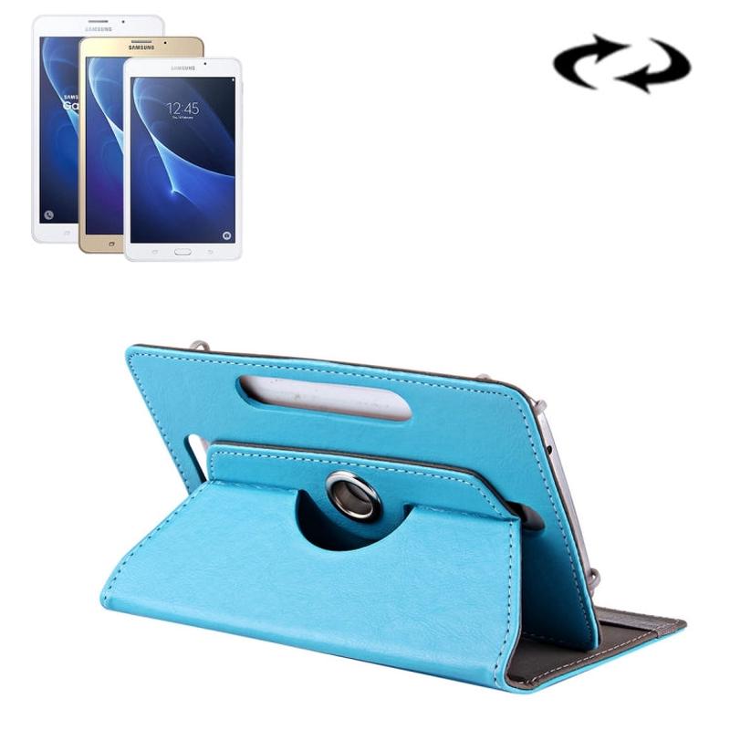 7 inch Tablets Leather Case Crazy Horse Texture 360 Degrees Rotation Protective Case Shell with Holder for Galaxy Tab A 7.0 (2016) / T280 & Tab 4 7.0 / T230 & Tab Q T2558, Colorfly G708, Asus ZenPad 7