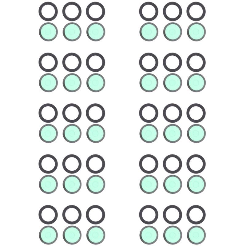 For Samsung Galaxy S21 5G SM-G991 10pcs Back Camera Lens