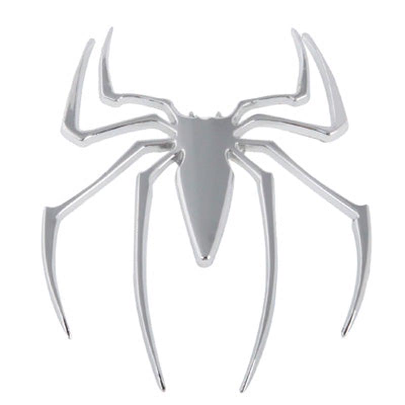 Metal Spider Style Chrome Badges