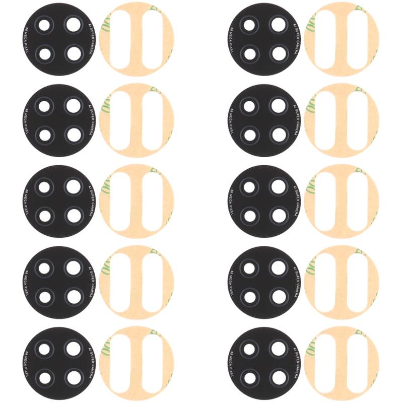 10 PCS Back Camera Lens for Xiaomi Redmi Note 9 5G M2007J22C