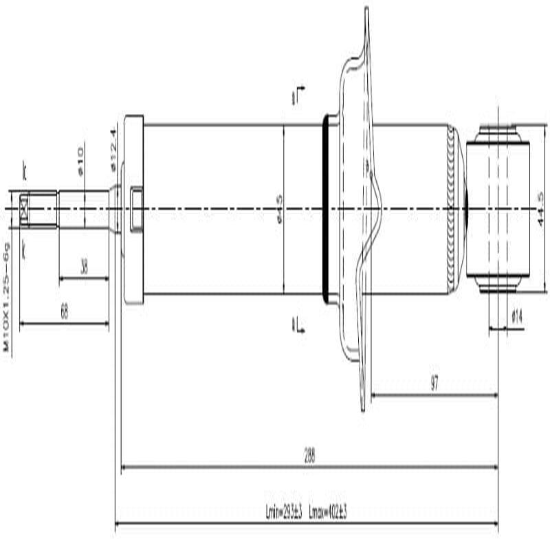 Rear shock absorber Honda FR-V 1.8 and 2.0 VTEC 2004 - 2009 9451119