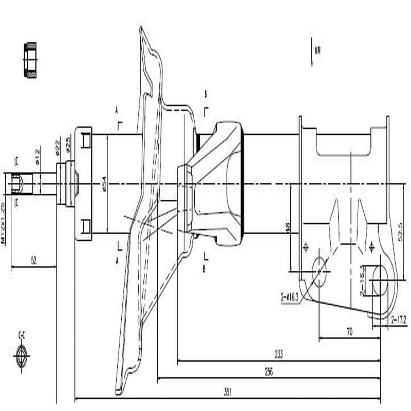 Front Left Shock Absorber for Honda CRV and FRV 2.0 Petrol 2005-2007 9260022