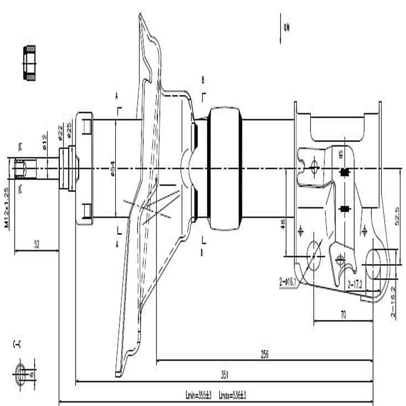 Front Right Shock Absorber for Honda CRV and FRV 2.0 Petrol 2005 to 2007 9260021