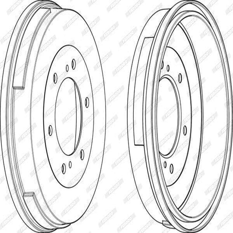 Brake Drum Rear Nissan Nv350,Navara,Np300 Single (Ferodo Fdr329039)