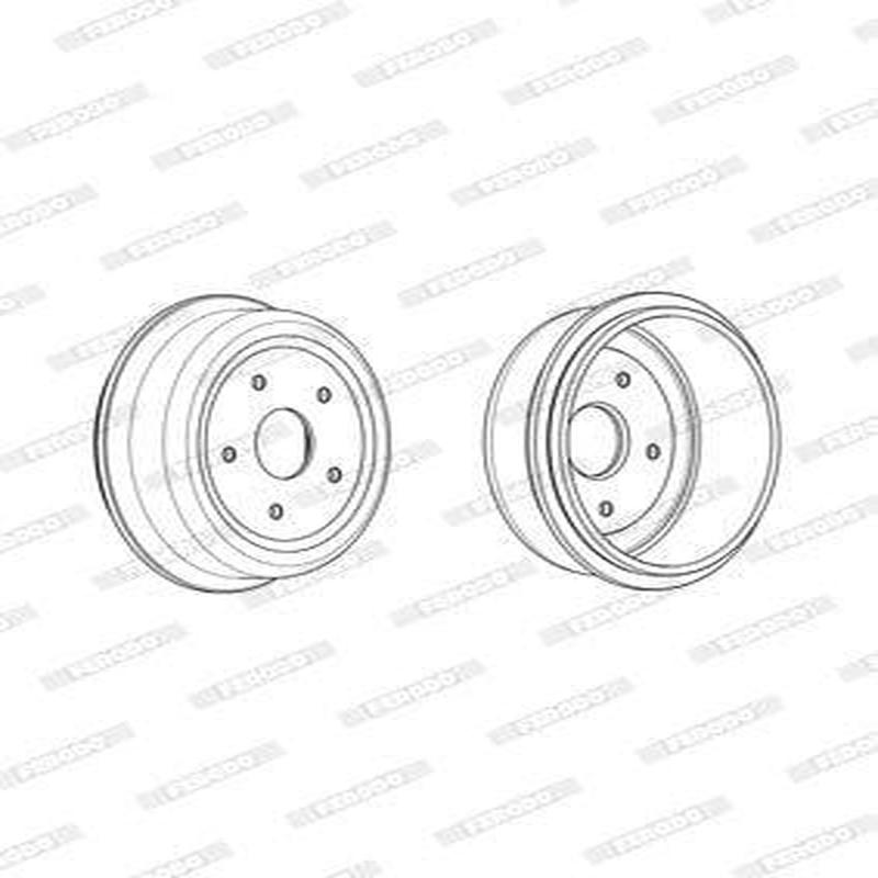 Brake Drum Rear Isuzu Kb/ Nissan E20 Single (Ferodo Fdr329735)