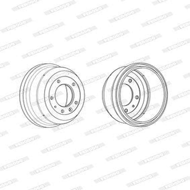 Brake Drum Rear Landrover Defender 109 L316 2.5Tdi Single (Ferodo Fdr329064)