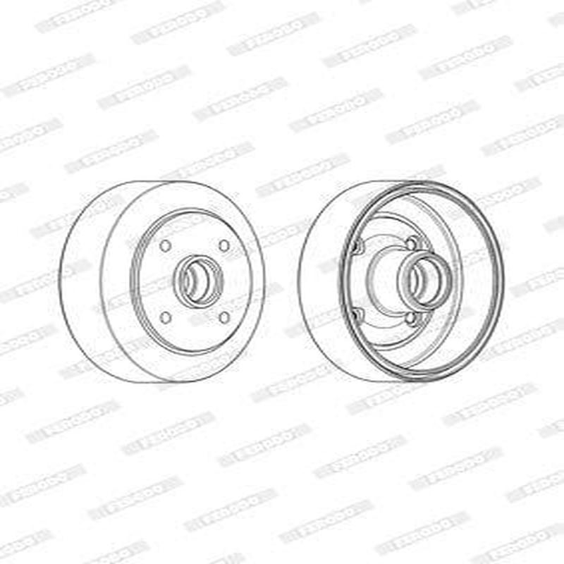 Brake Drum Rear Mazda 323,Ford Laser Single (Ferodo Fdr329190)