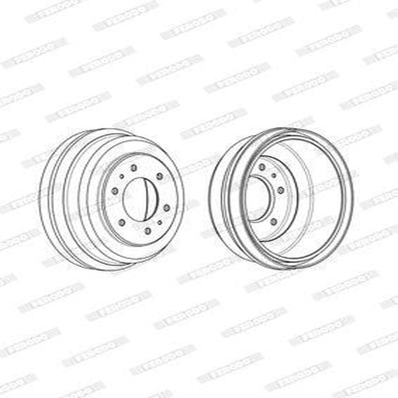 Brake Drum Rear Mitsubishi Colt 2.4 Single (Ferodo Fdr329164)