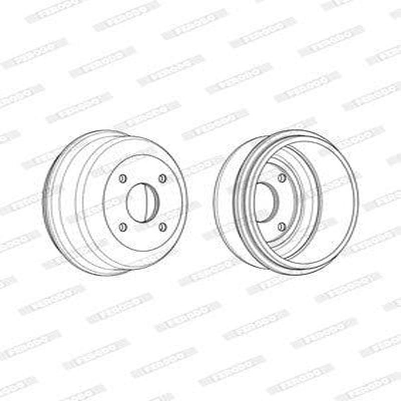 Brake Drum Rear Nissan 1400 Bakkie Ldv Single (Ferodo Fdr329738)