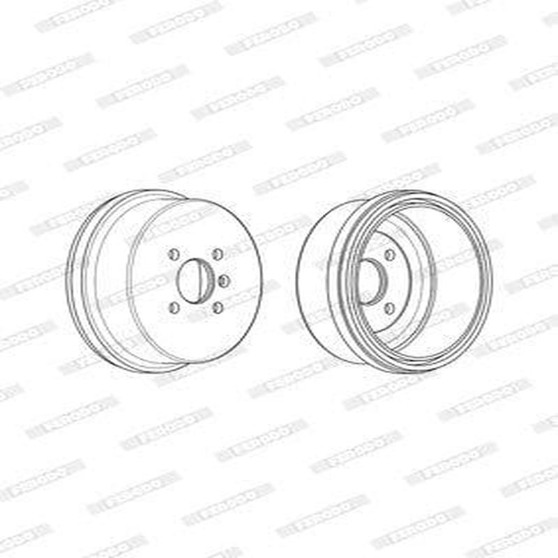 Brake Drum Rear Opel Corsa 1.3/ 1.4,1.7Cdti Single (Ferodo Fdr329741)