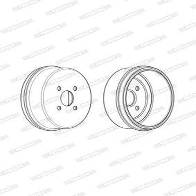 Brake Drum Rear Toyota Corolla/ Tazz/Conquest 3K,2E,4Afe,7Afe Single (Ferodo Fdr329082)