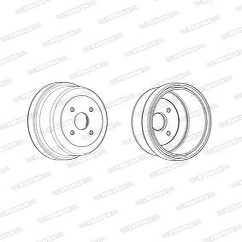 Brake Drum Rear Toyota Cressida Single (Ferodo Fdr329742)