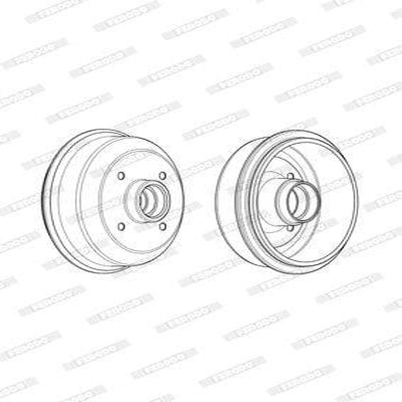 Brake Drum Ford Escort Fwd Single (Ferodo Fdr329759)