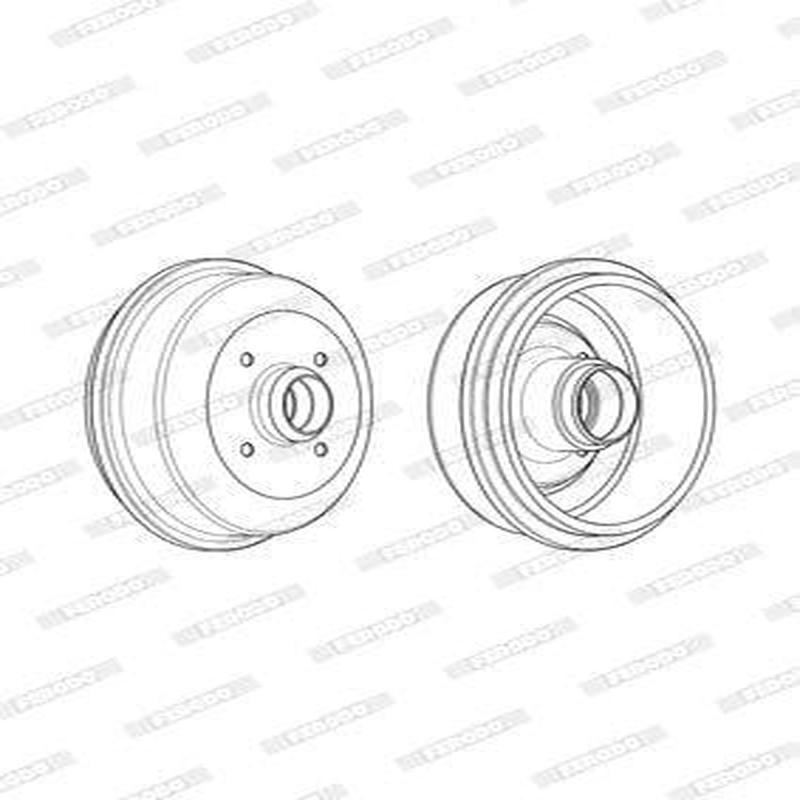 Brake Drum Rear Ford Bantam Fwd Single (Ferodo Fdr329748)