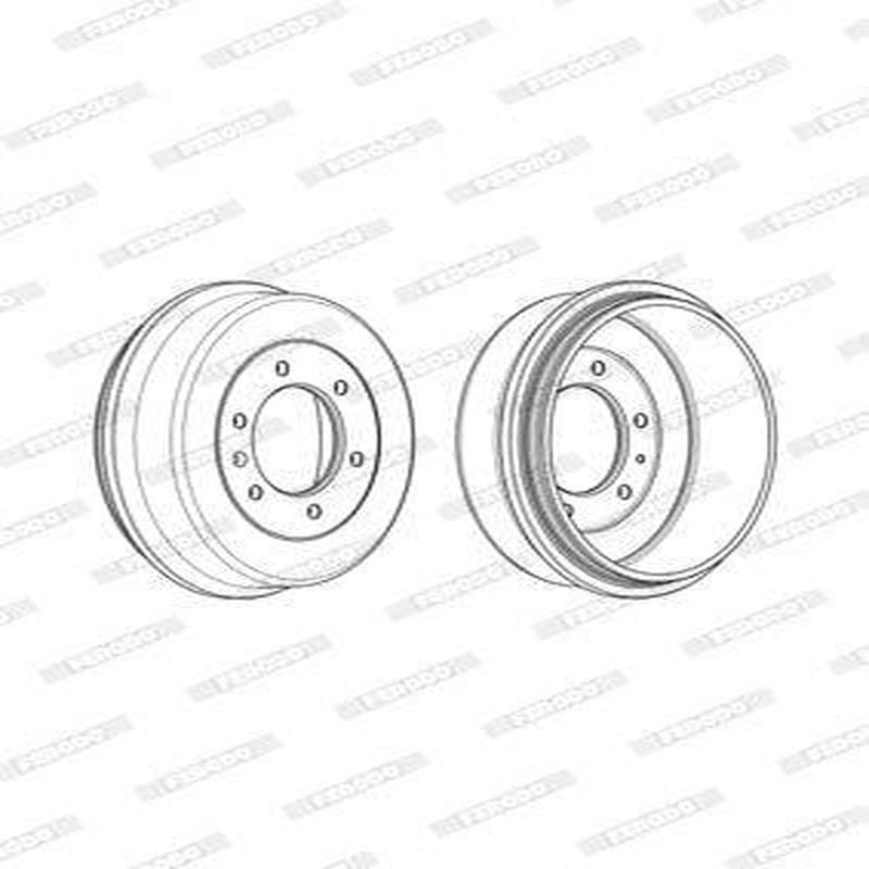 Brake Drum Rear Isuzu Kb Iv/V 2.4 Kb240 Single (Ferodo Fdr329777)