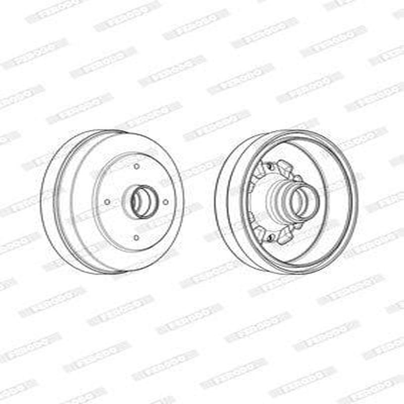Brake Drum Rear Mazda 626 Single (Ferodo Fdr329754)