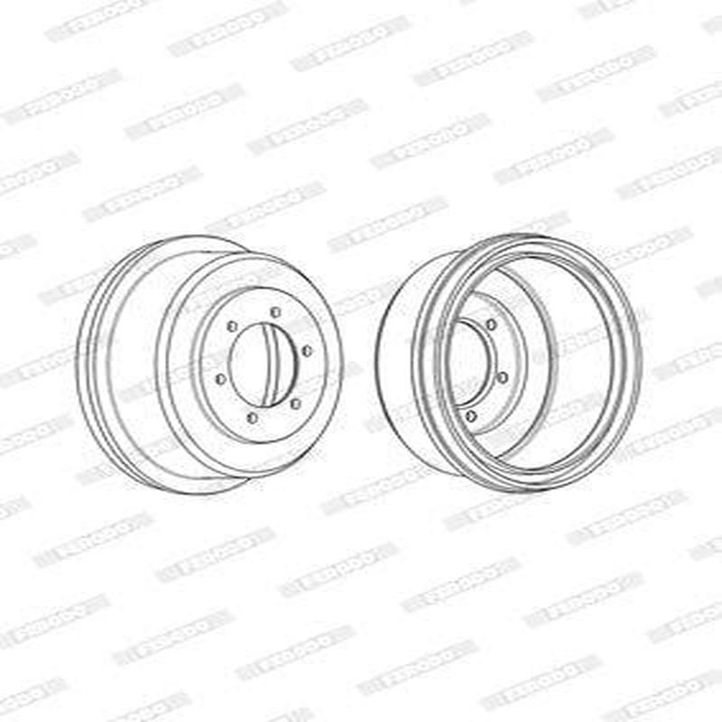 Brake Drum Rear Mitsubishi Colt Single (Ferodo Fdr329747)