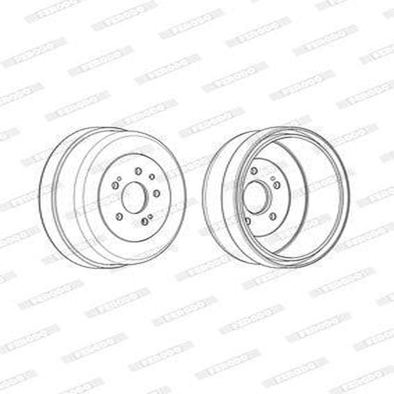 Brake Drum Rear Toyota Hi-Ace/ Hilux Single (Ferodo Fdr329749)